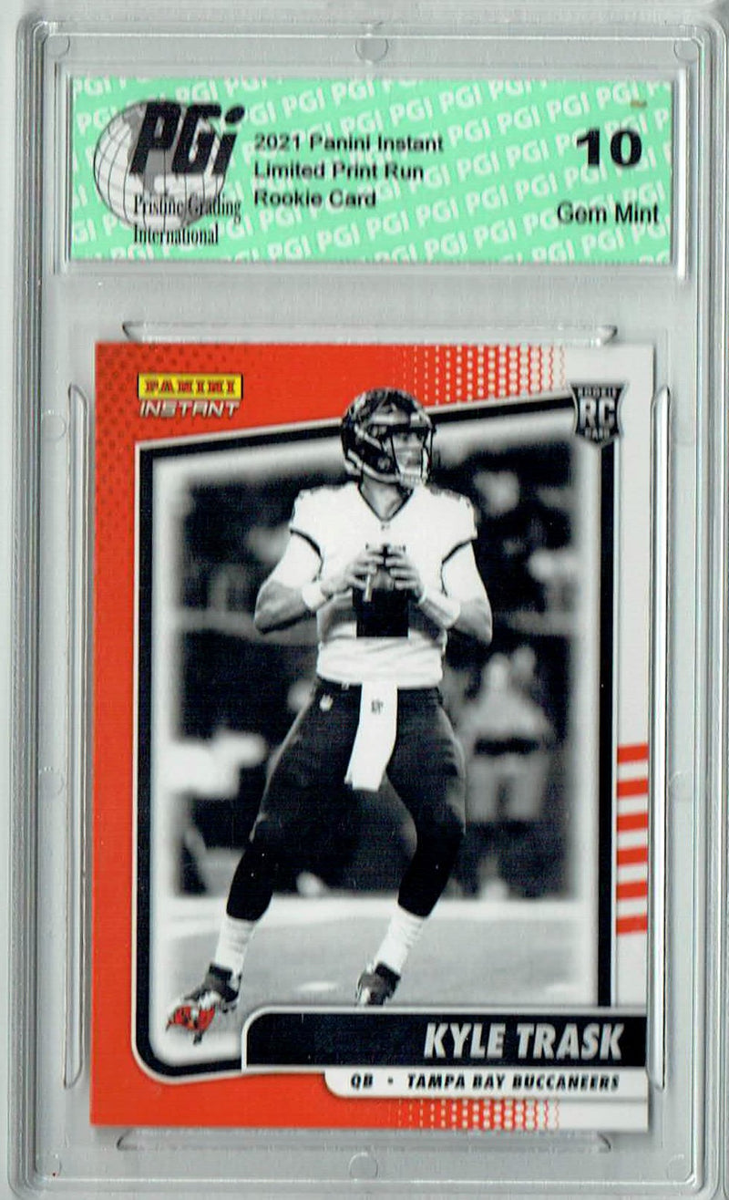 Kyle Trask 2021 Panini Instant #BW20 Black & White 1/2728 Rookie Card PGI 10