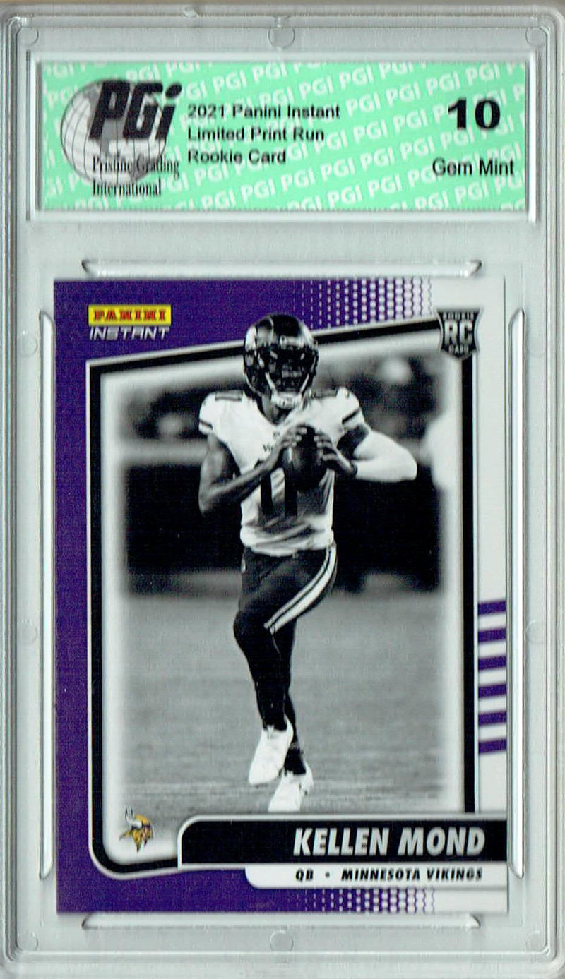 Kellen Mond 2021 Panini Instant #BW21 Black & White 1/2728 Rookie Card PGI 10