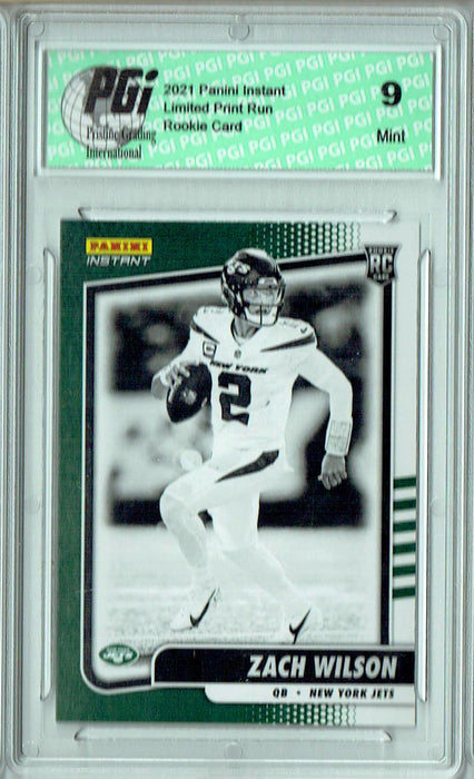 PGI 9 Zach Wilson 2021 Panini Instant #BW2 Black & White 1/2728 Rookie Card