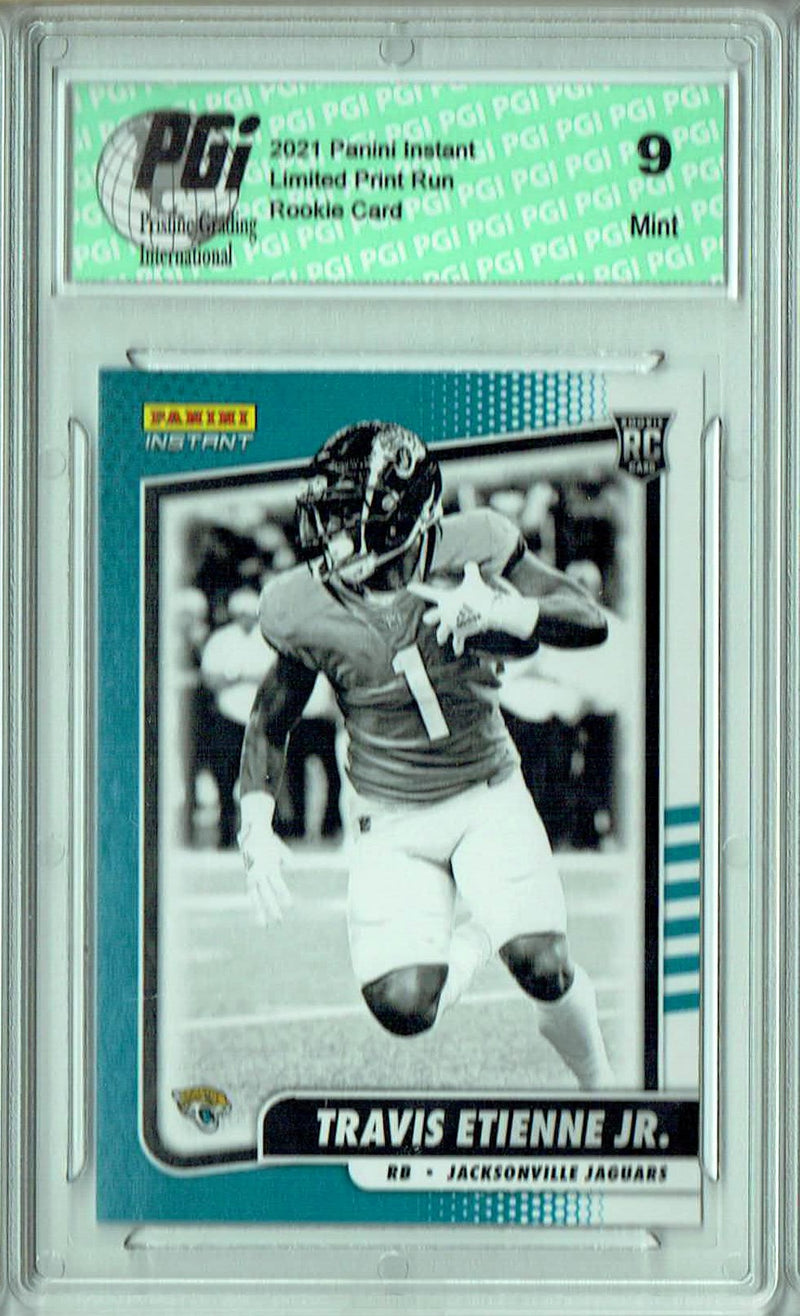 PGI 9 Travis Etienne Jr. 2021 Panini Instant BW12 Black/White 1/2728 Rookie Card
