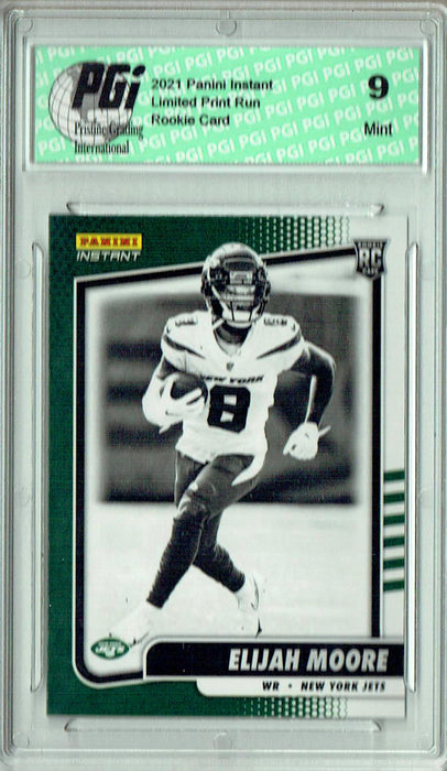 PGI 9 Elijah Moore 2021 Panini Instant #BW14 Black & White 1/2728 Rookie Card