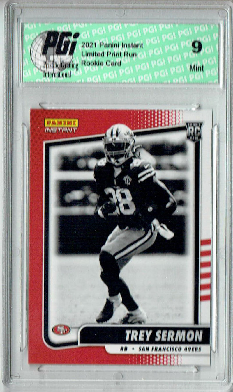 PGI 9 Trey Sermon 2021 Panini Instant #BW25 Black & White 1/2728 Rookie Card