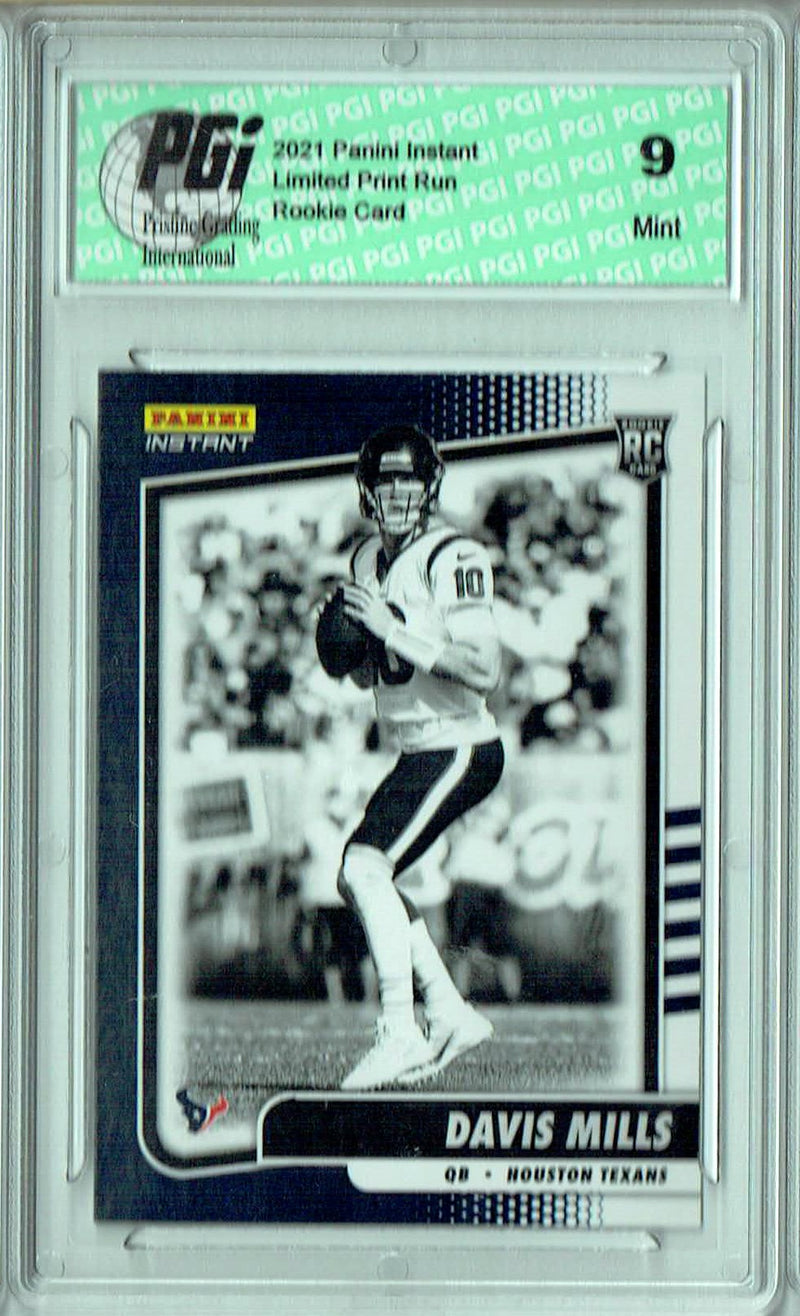 PGI 9 Davis Mills 2021 Panini Instant #BW22 Black & White 1/2728 Rookie Card