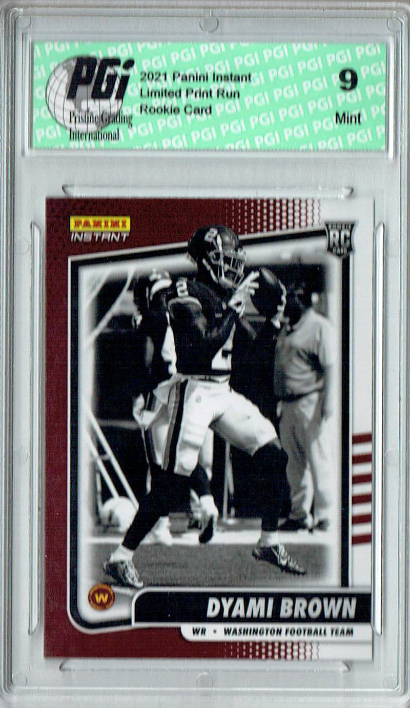 PGI 9 Dyami Brown 2021 Panini Instant #BW24 Black & White 1/2728 Rookie Card