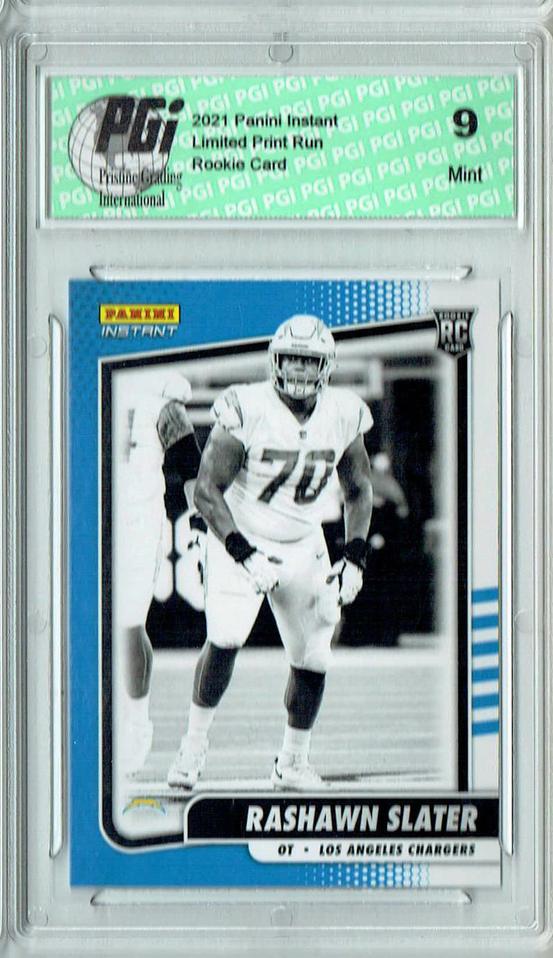 PGI 9 Rashawn Slater 2021 Panini Instant #BW36 Black & White 1/2728 Rookie Card