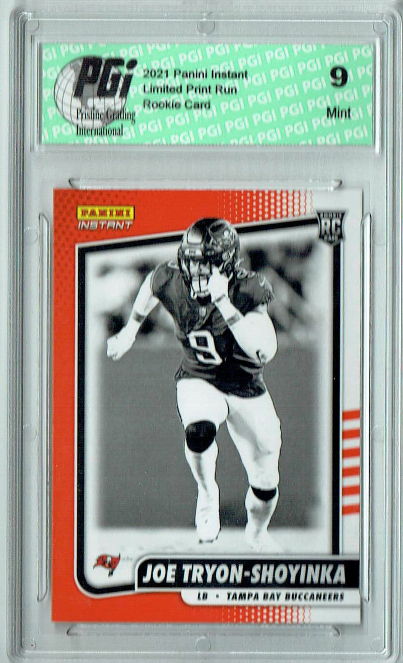 PGI 9 Joe Tryon-Shoyinka 2021 Panini Instant BW40 Black/White 1/2728 Rookie Card