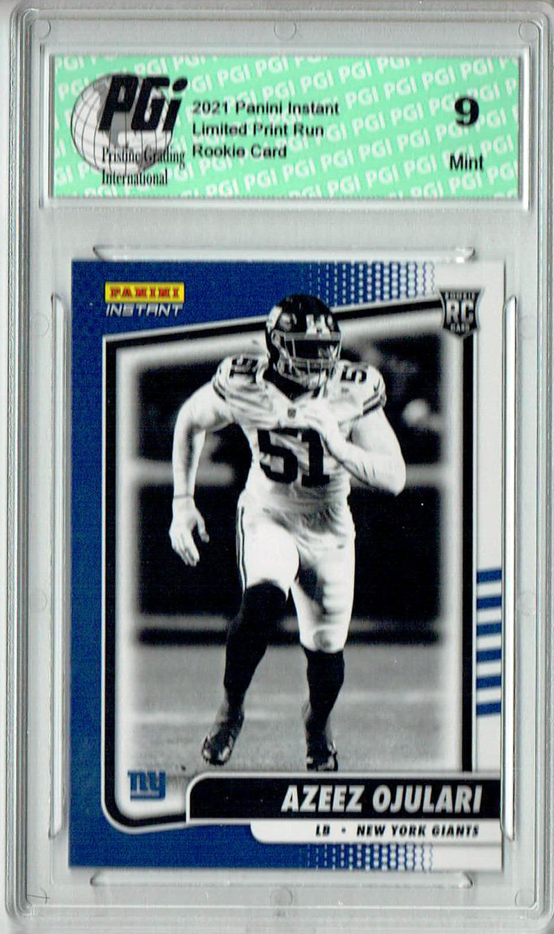 PGI 9 Azeez Ojulari 2021 Panini Instant #BW45 Black & White 1/2728 Rookie Card