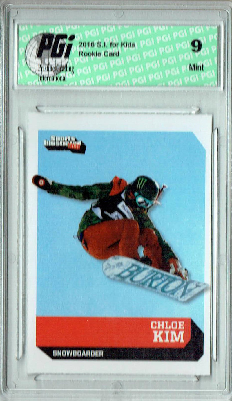 PGI 9 Chloe Kim 2021 38 #510 Winter Olympics Rookie Card