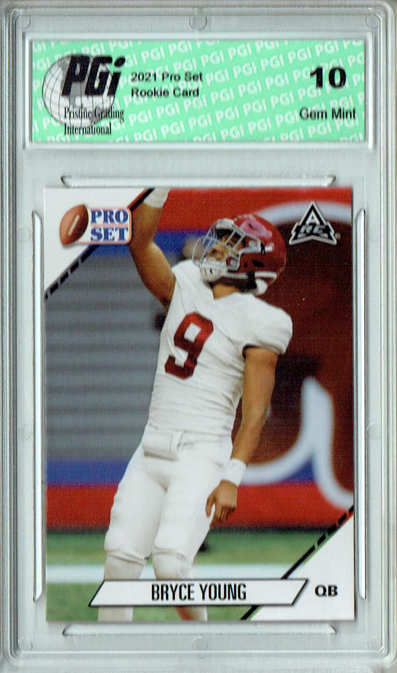 Bryce Young 2021 Pro Set #1 NIL Alabama Rookie Card PGI 10