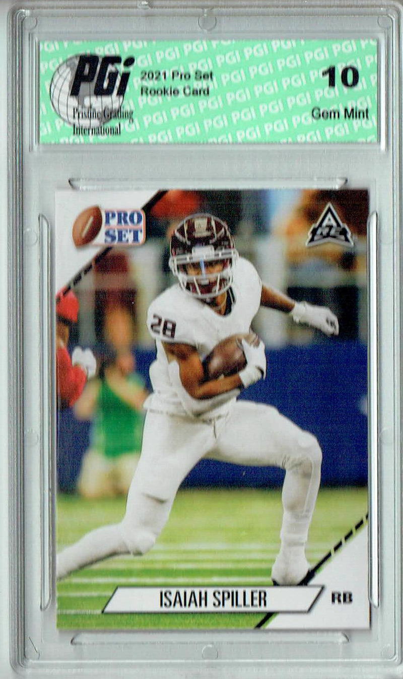 Isiah Spiller 2021 Pro Set #5 NIL Rookie Card PGI 10