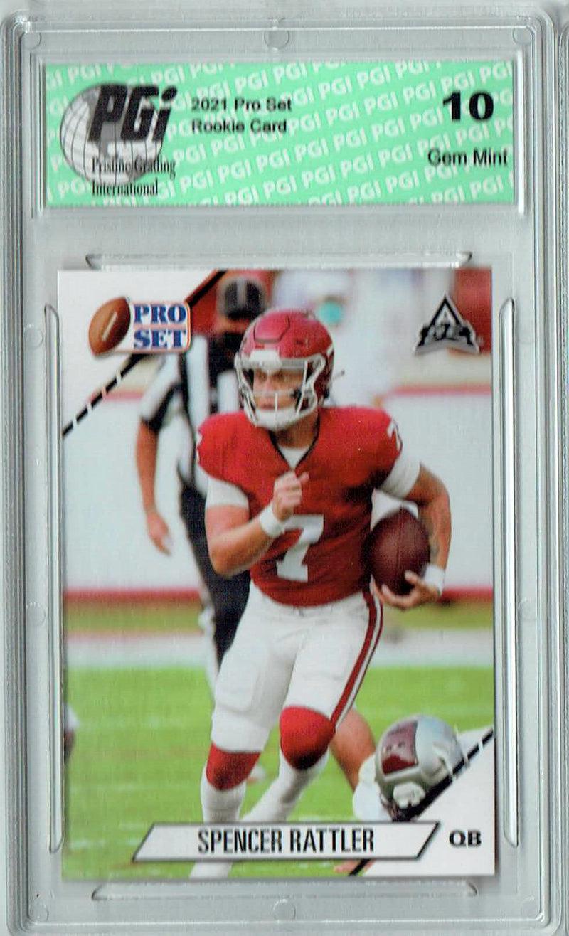 Spencer Rattler 2021 Pro Set #10 NIL South Carolina Oklahoma Rookie Card PGI 10