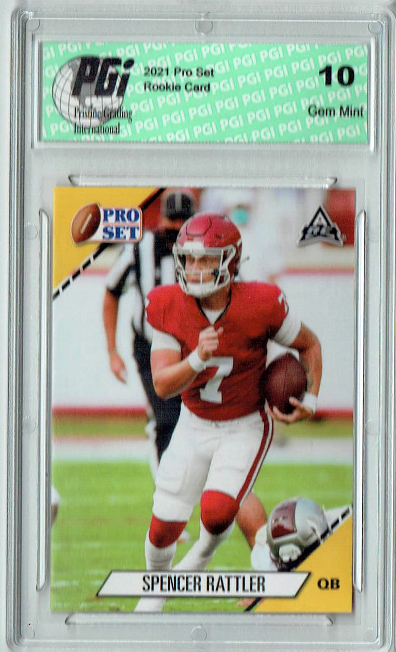 Spencer Rattler 2021 Pro Set #10 NIL Gold SP Rookie Card PGI 10