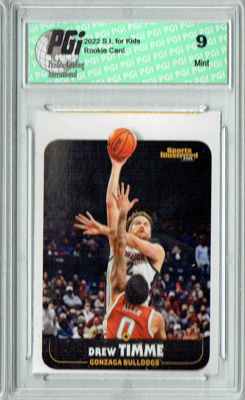PGI 9 Drew Timme 2022 S.I. Kids #1002 Gonzaga Rookie Card