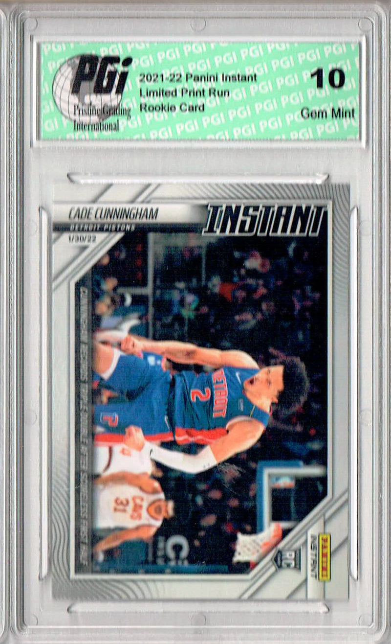 Cade Cunningham 2021 Panini Instant #113 Low Print Run 1/283 Rookie Card PGI 10