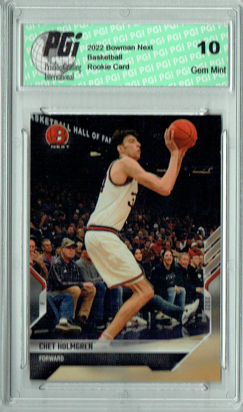 Chet Holmgren 2022 Bowman Next #34 Gonzaga Only 6,096 Made Rookie Card PGI 10