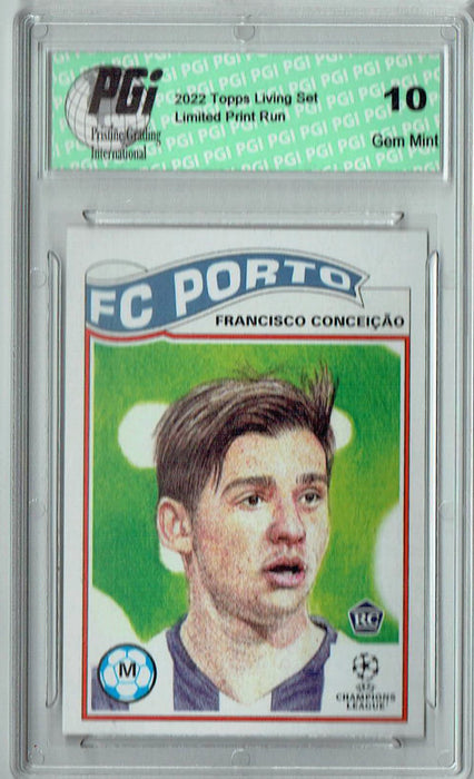 Francisco Conceicao 2022 Topps Living Set #439 FC Porto Rookie Card PGI 10