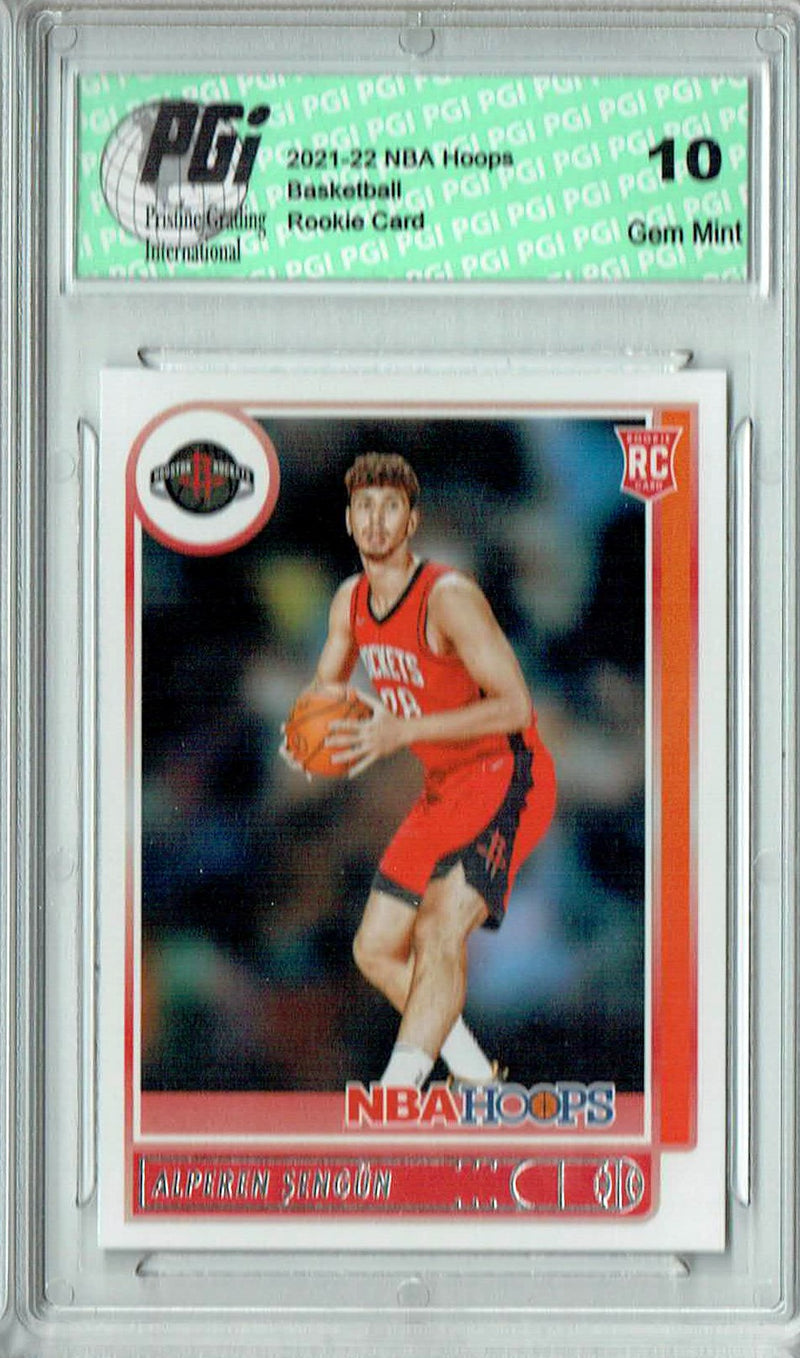 Alperen Sengun 2021 NBA Hoops #204 Houston Rockets Rookie Card PGI 10