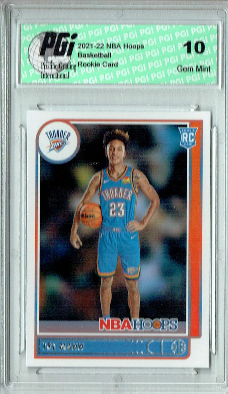 Tre Mann 2021 NBA Hoops #237 Oklahoma City Thunder Rookie Card PGI 10