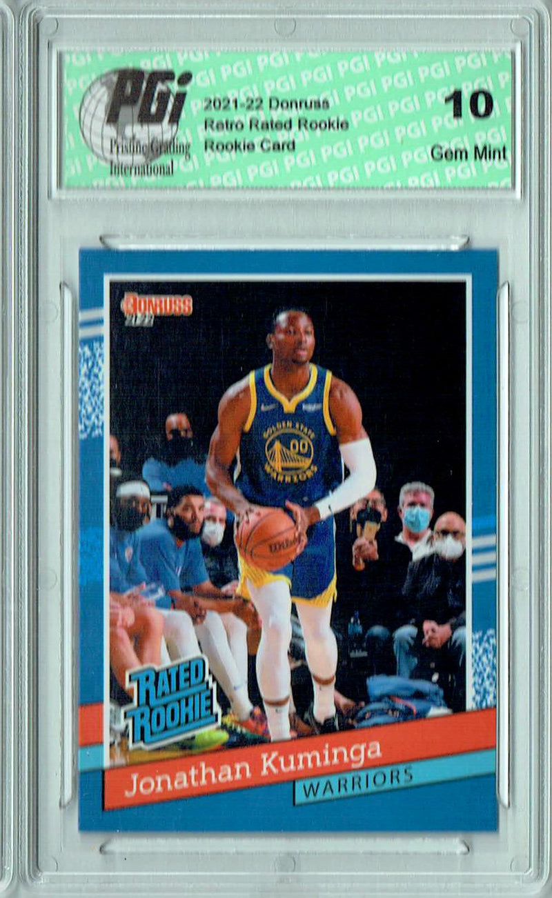 Jonathan Kuminga 2021 Donruss #RR-7 1/2502 Retro Rated Rookie Card PGI 10