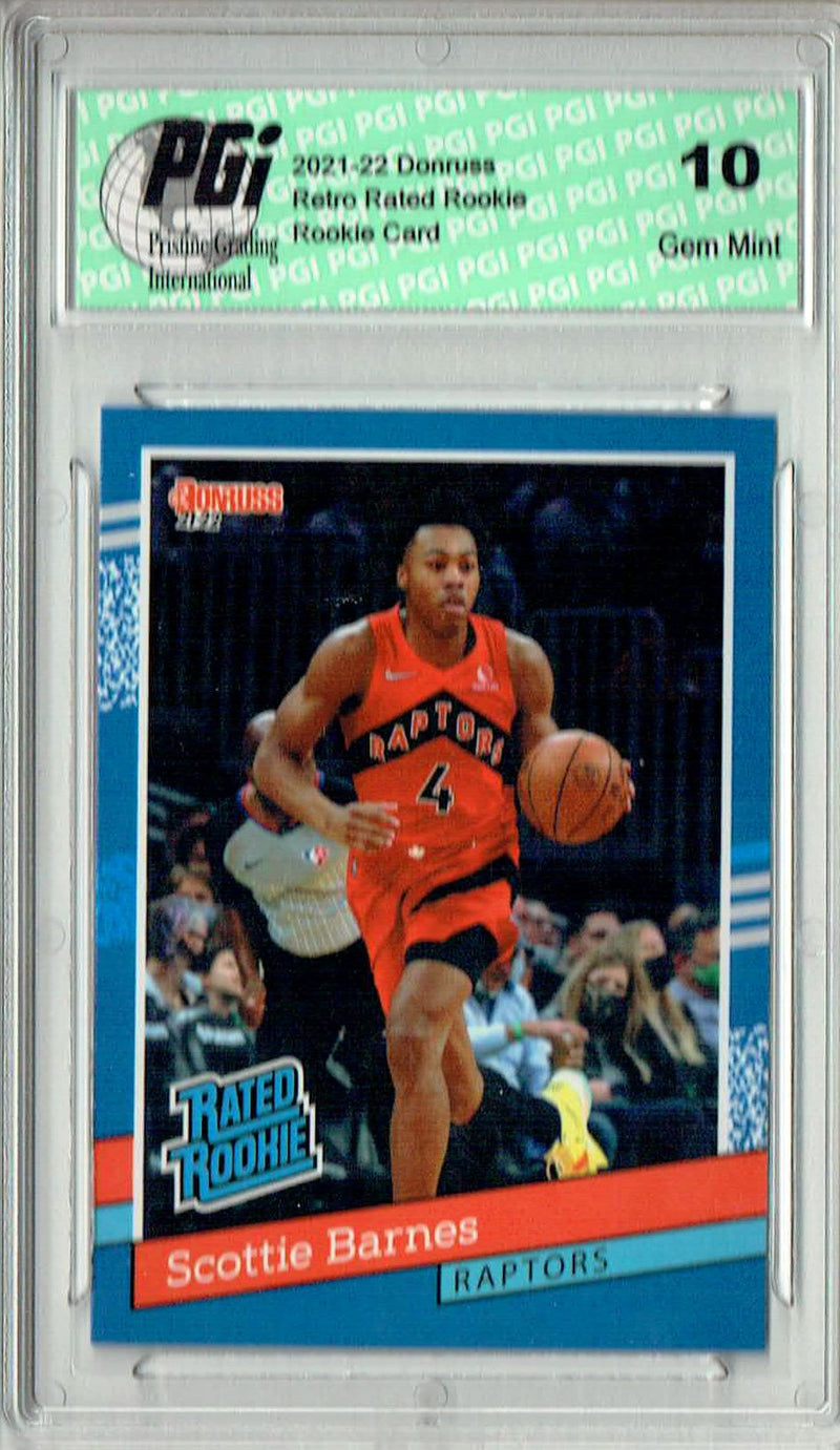 Scottie Barnes 2021 Donruss #RR-4 1/2502 Retro Rated Rookie Card PGI 10