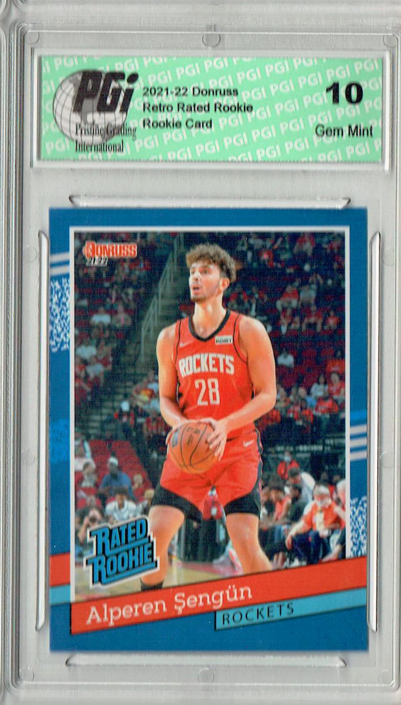 Alperen Sengun 2021 Donruss #RR-16 1/2502 Retro Rated Rookie Card PGI 10