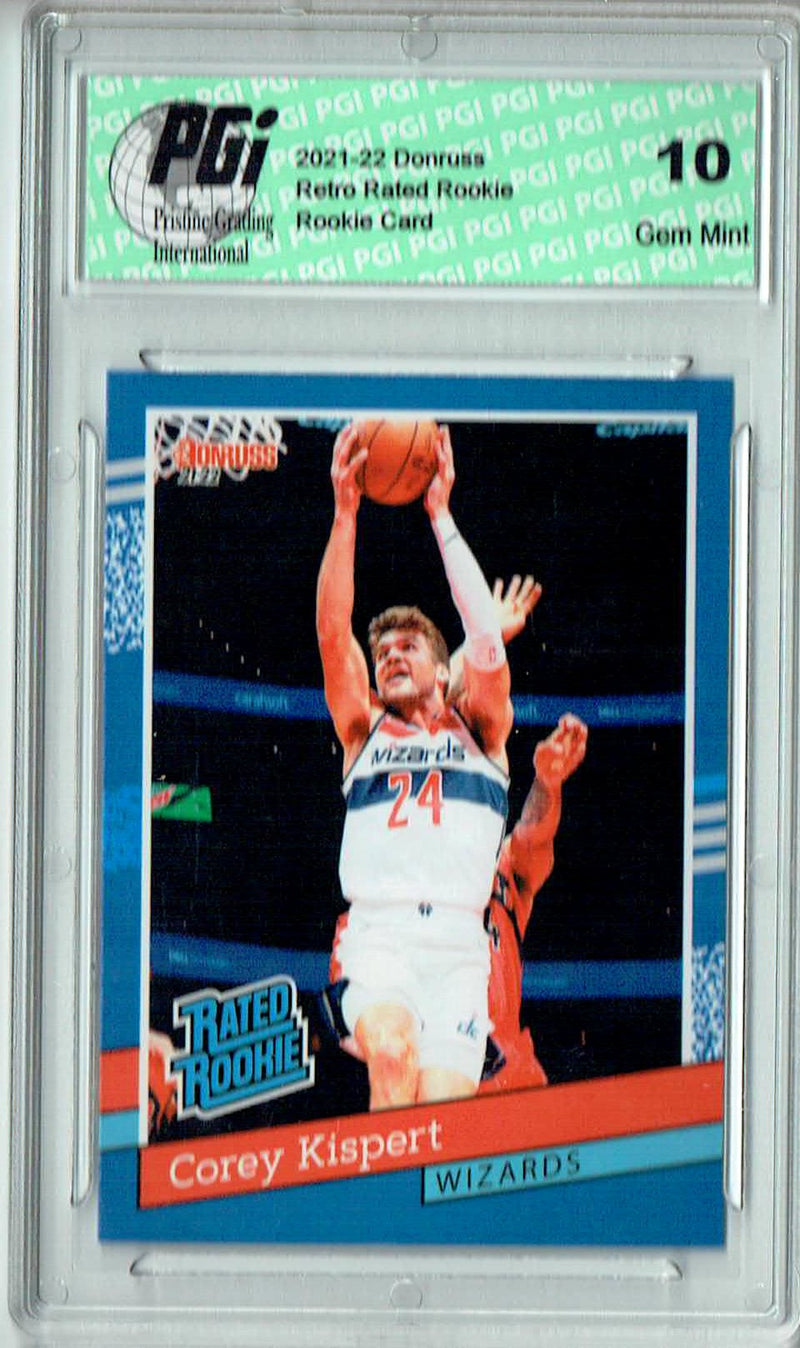Corey Kispert 2021 Donruss #RR-15 1/2502 Retro Rated Rookie Card PGI 10
