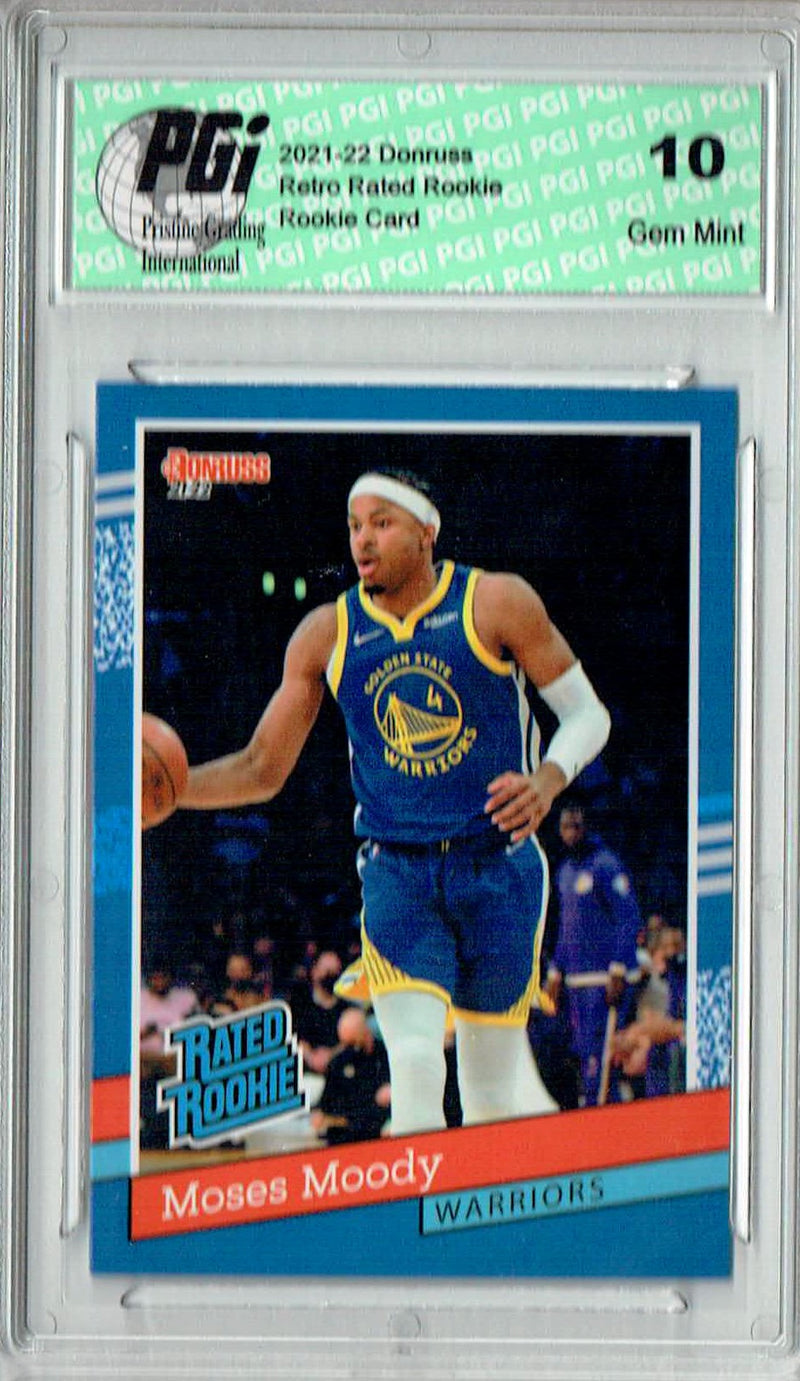 Moses Moody 2021 Donruss #RR-14 1/2502 Retro Rated Rookie Card PGI 10
