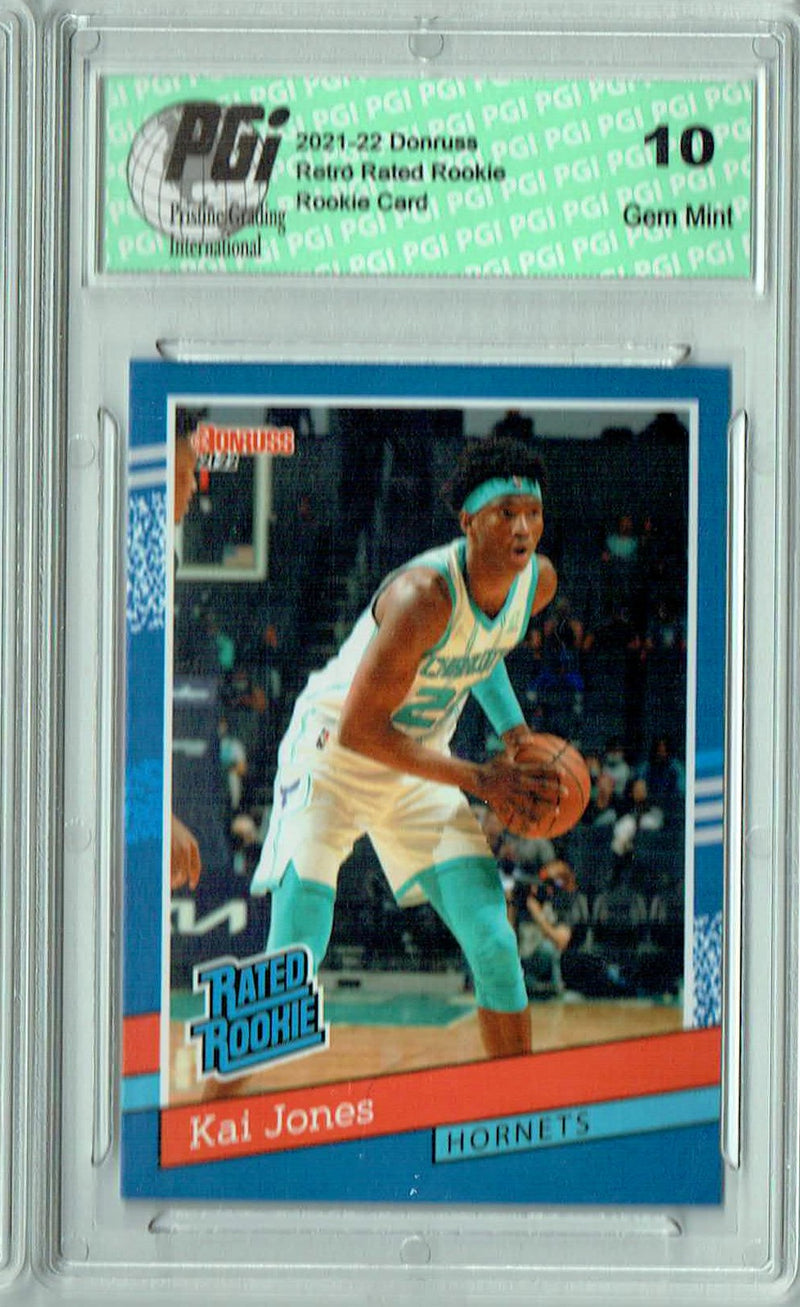 Kai Jones 2021 Donruss #RR-18 1/2502 Retro Rated Rookie Card PGI 10