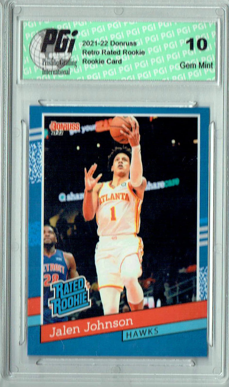 Jalen Johnson 2021 Donruss #RR-19 1/2502 Retro Rated Rookie Card PGI 10