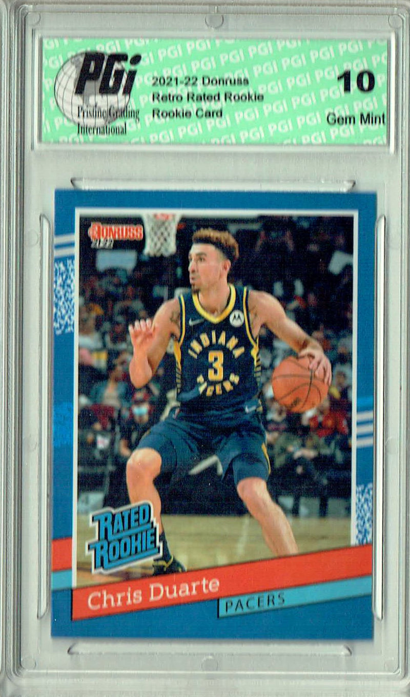 Chris Duarte  2021 Donruss #RR-13 1/2502 Retro Rated Rookie Card PGI 10