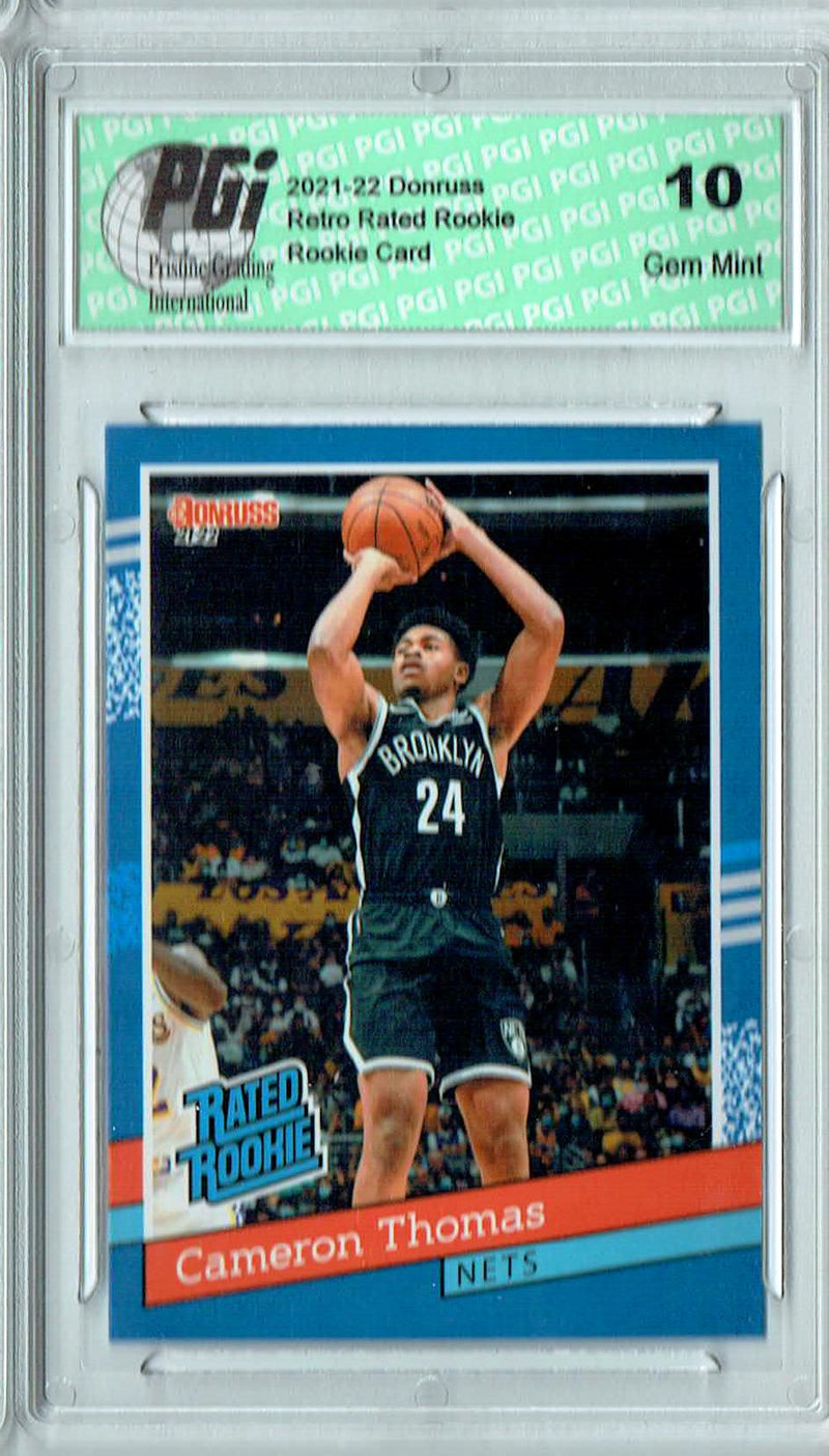 Cameron Thomas 2021 Donruss #RR-26 1/2502 Retro Rated Rookie Card PGI 10