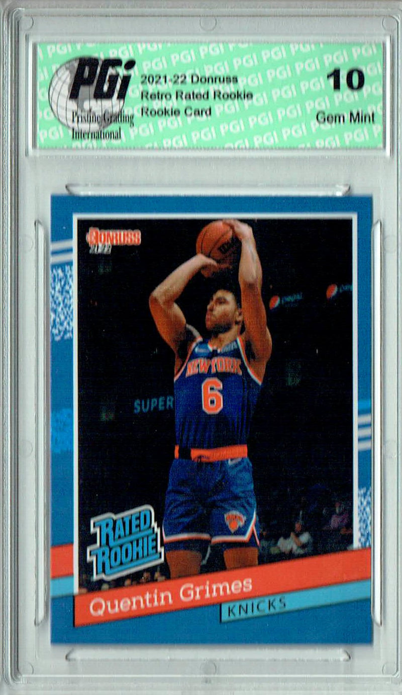 Quentin Grimes 2021 Donruss #RR-24 1/2502 Retro Rated Rookie Card PGI 10