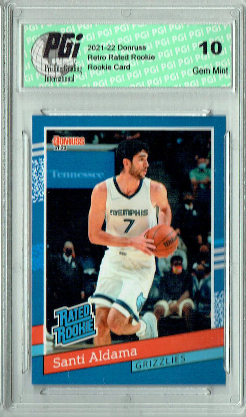 Santi Aldama 2021 Donruss #RR-29 1/2502 Retro Rated Rookie Card PGI 10