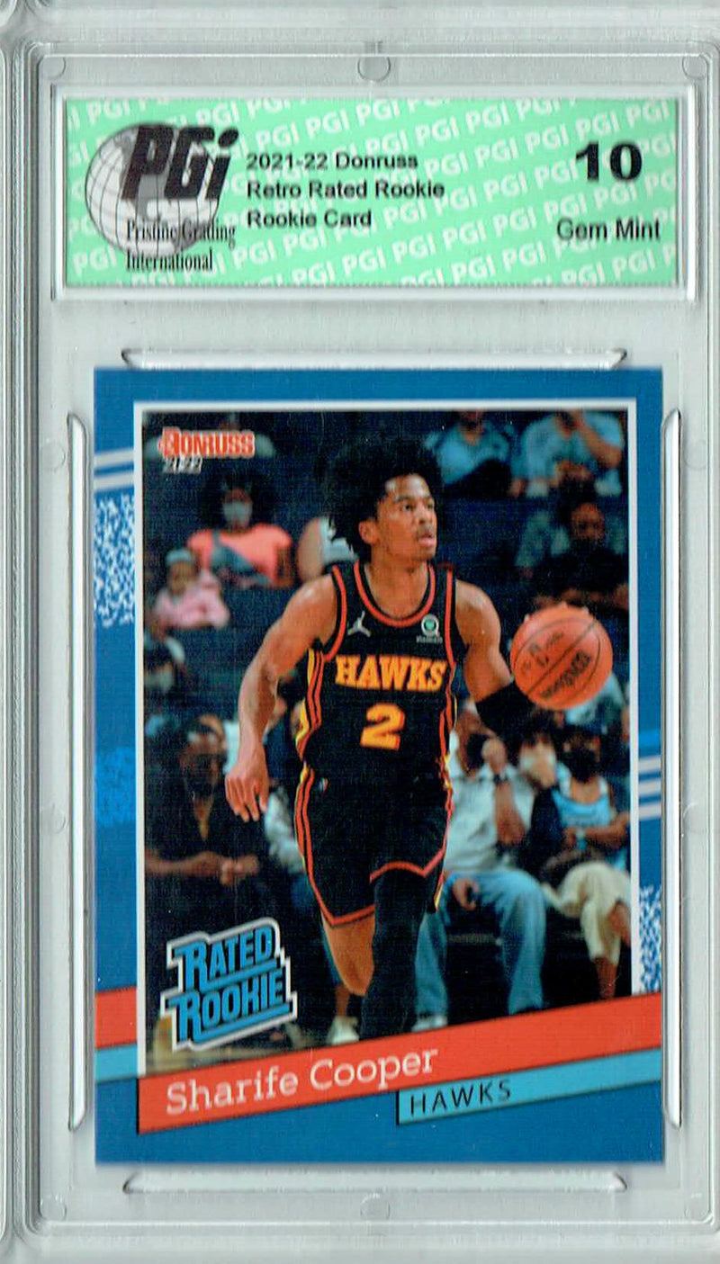 Sharife Cooper 2021 Donruss #RR-36 1/2502 Retro Rated Rookie Card PGI 10