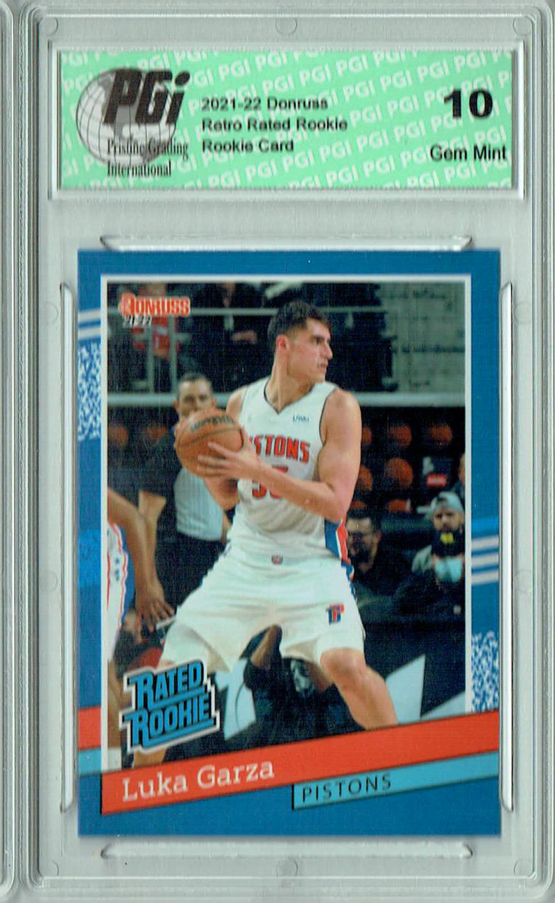 Luka Garza 2021 Donruss #RR-37 1/2502 Retro Rated Rookie Card PGI 10