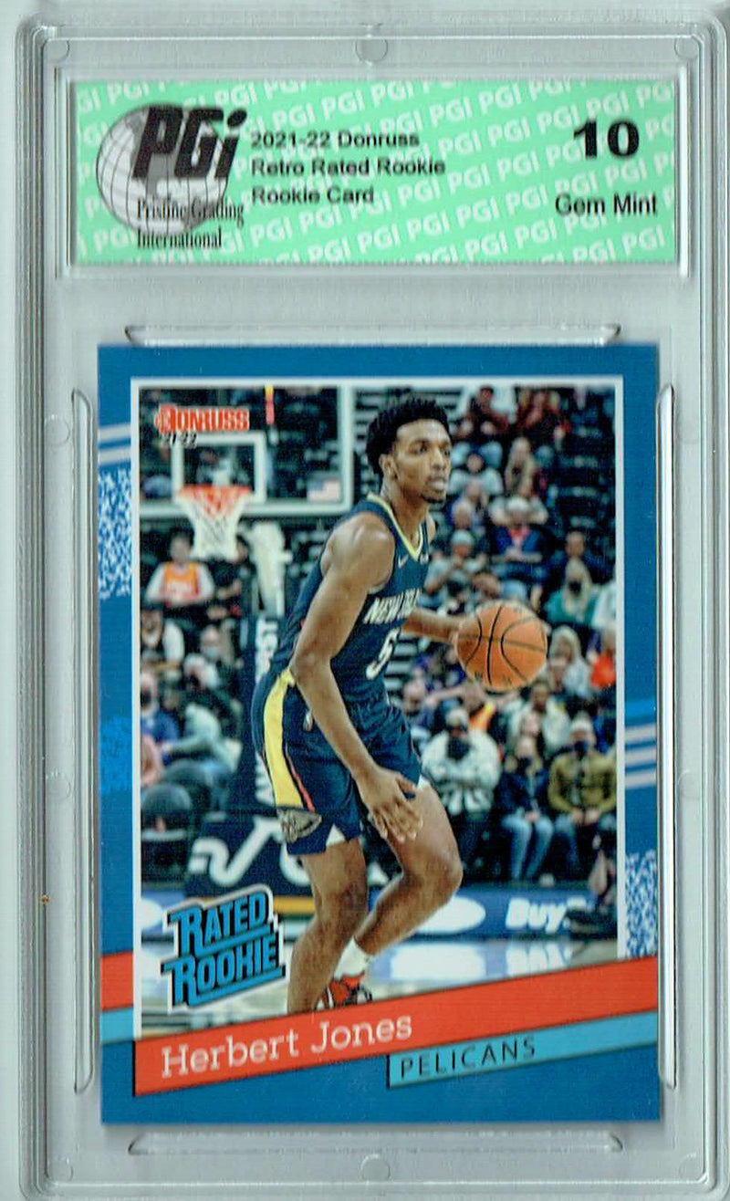 Herbert Jones 2021 Donruss #RR-40 1/2502 Retro Rated Rookie Card PGI 10