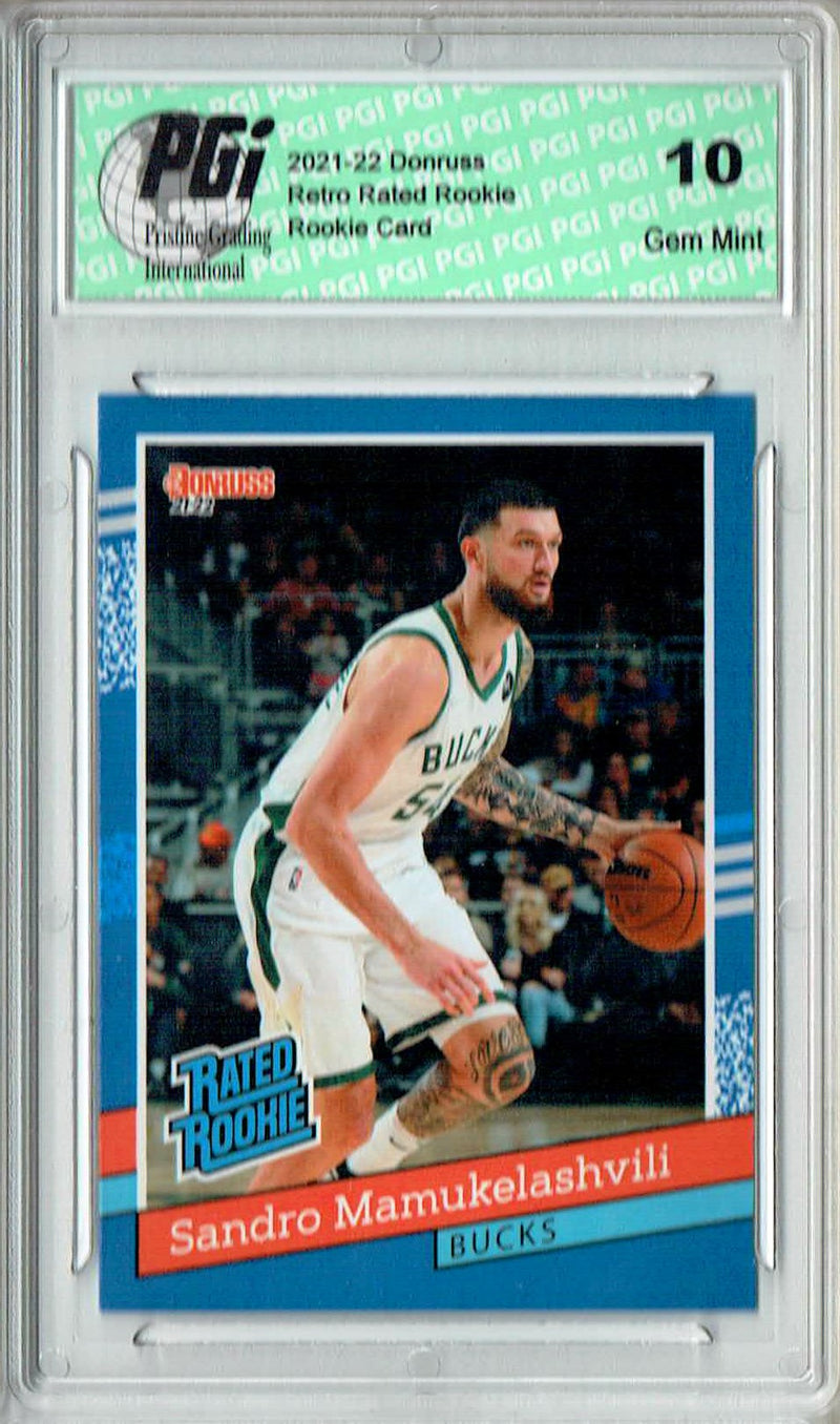 Sandro Mamukelashvili 2021 Donruss #RR-41 1/2502 Retro Rated Rookie Card PGI 10