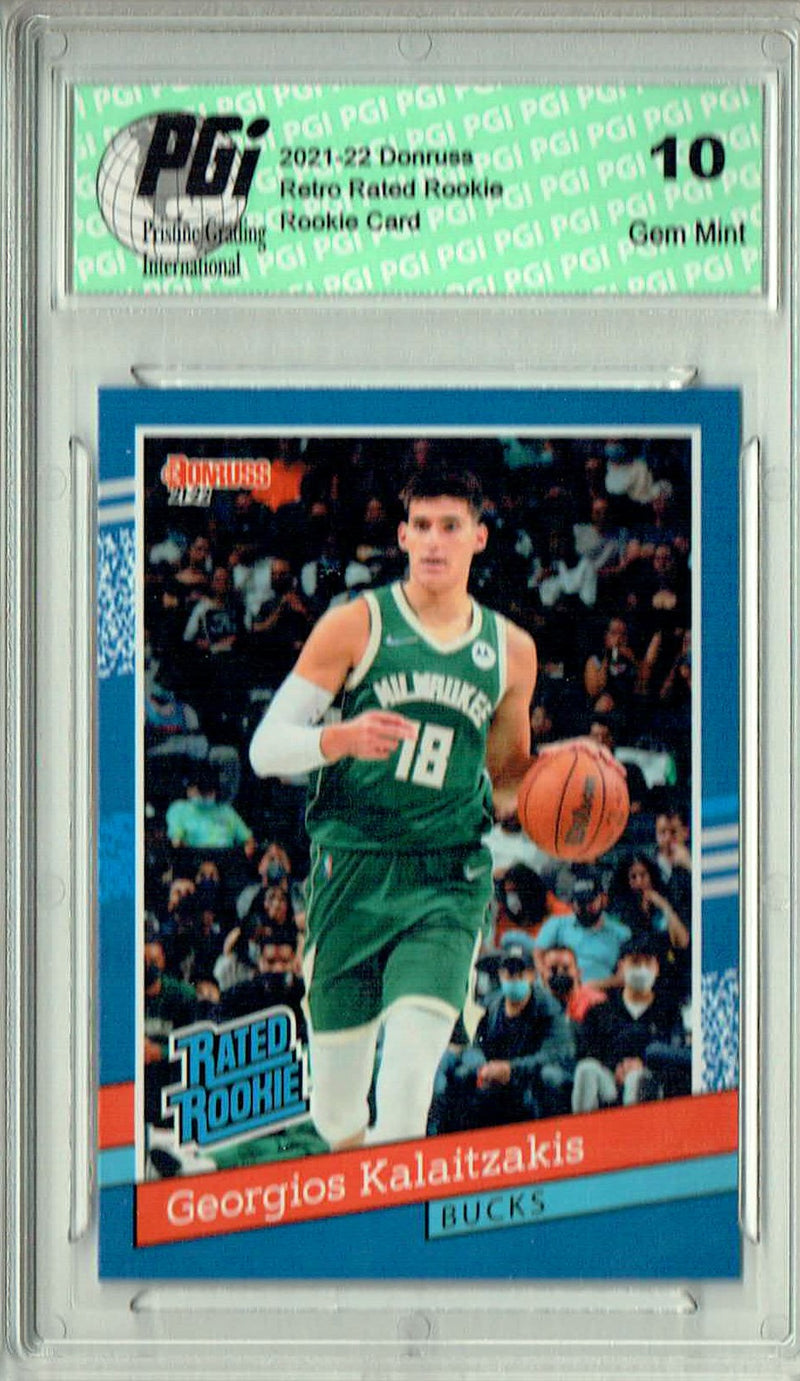 Georgios Kalaitzakis 2021 Donruss #RR-44 1/2502 Retro Rated Rookie Card PGI 10