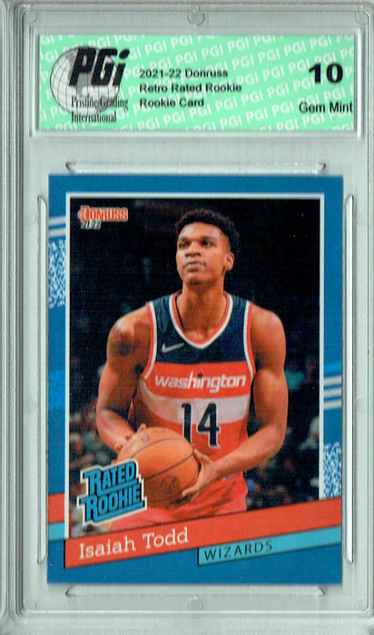 Isaiah Todd 2021 Donruss #RR-43 1/2502 Retro Rated Rookie Card PGI 10