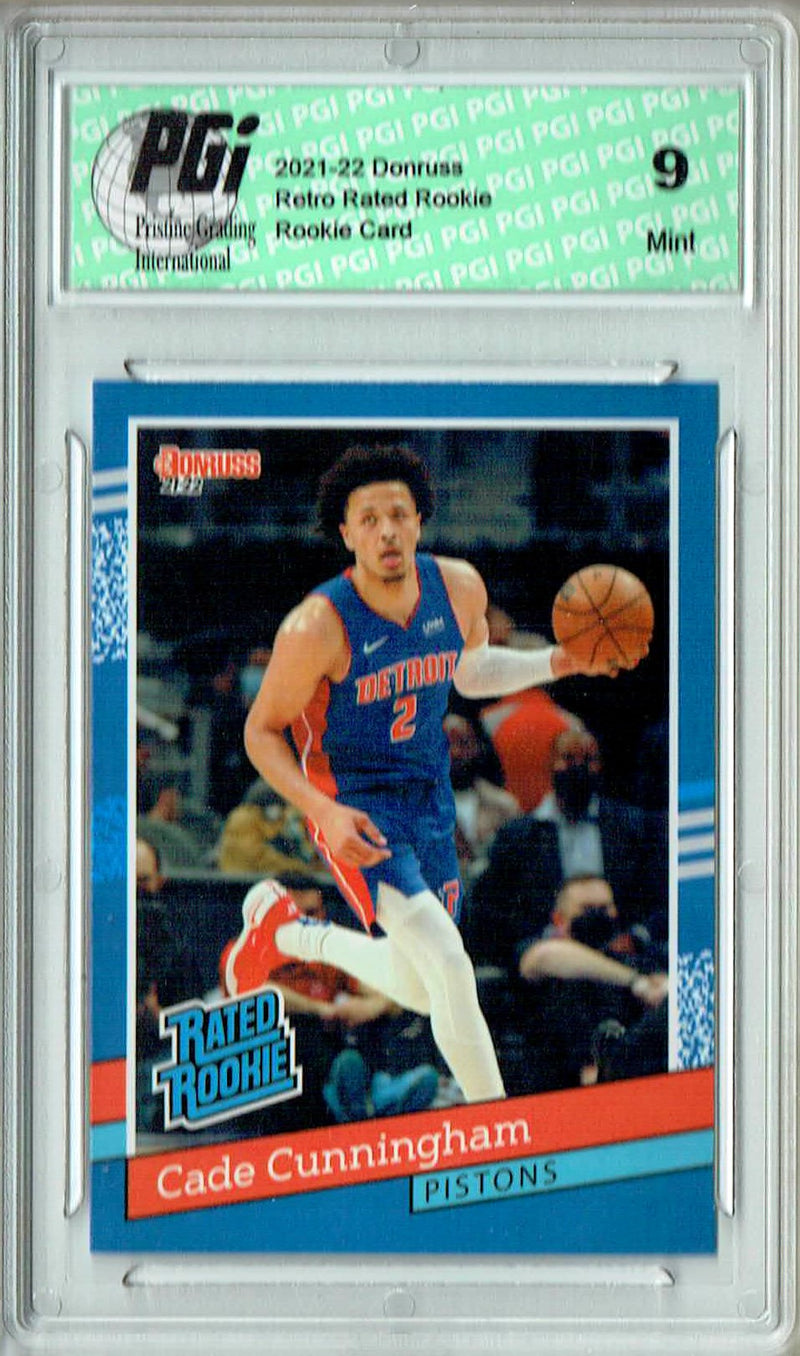 PGI 9 Cade Cunningham 2021 Donruss #RR-1 1/2502 Retro Rated Rookie Card