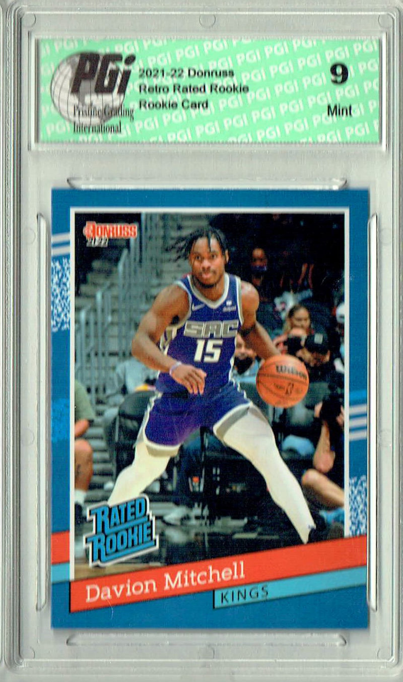 PGI 9 Davion Mitchell 2021 Donruss #RR-9 1/2502 Retro Rated Rookie Card