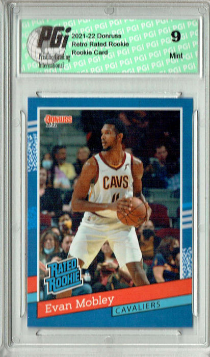 PGI 9 Evan Mobley 2021 Donruss #RR-3 1/2502 Retro Rated Rookie Card