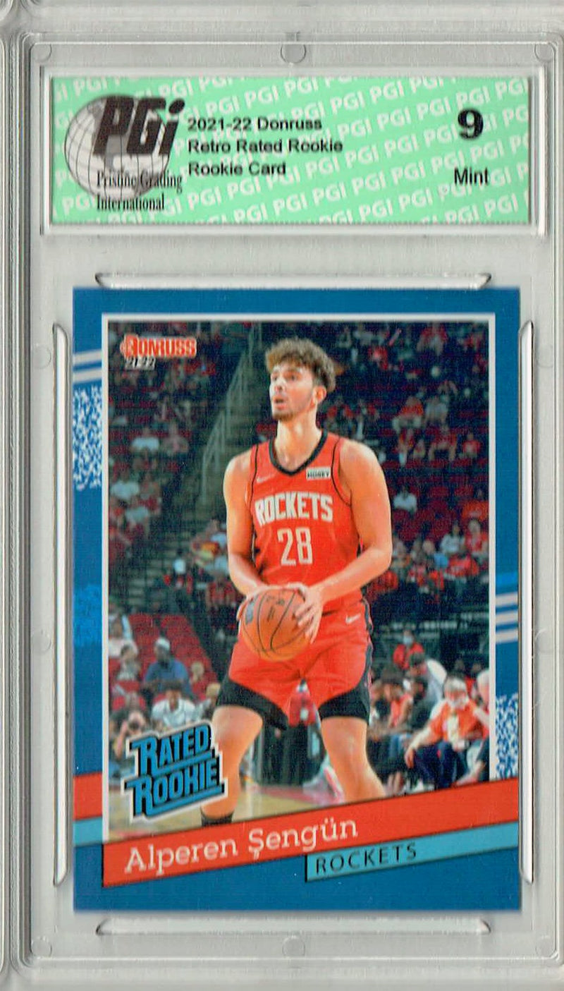 PGI 9 Alperen Sengun 2021 Donruss #RR-16 1/2502 Retro Rated Rookie Card
