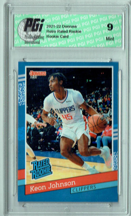 PGI 9 Keon Johnson 2021 Donruss #RR-20 1/2502 Retro Rated Rookie Card