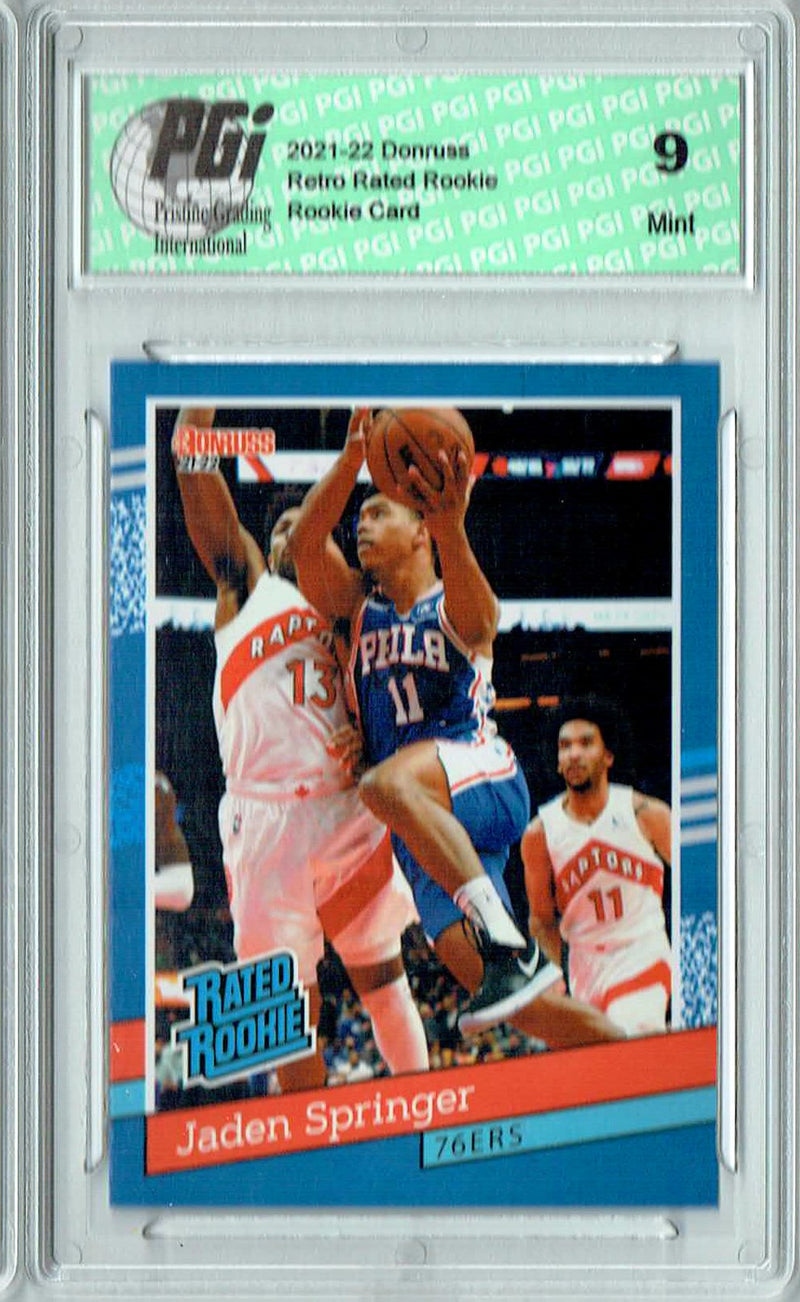 PGI 9 Jaden Springer 2021 Donruss #RR-27 1/2502 Retro Rated Rookie Card