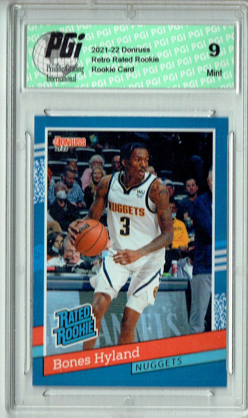 PGI 9 Bones Hyland 2021 Donruss #RR-25 1/2502 Retro Rated Rookie Card