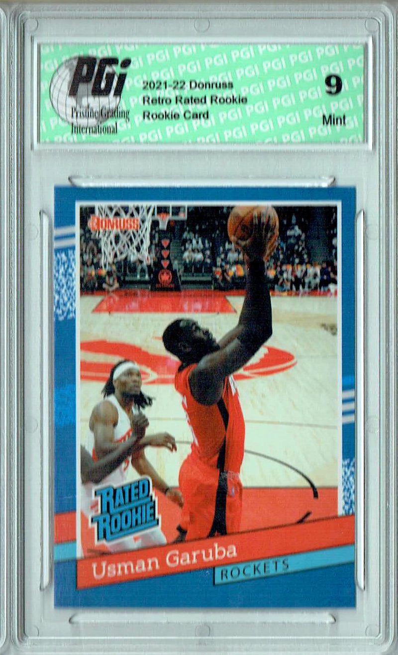 PGI 9 Usman Garuba 2021 Donruss #RR-22 1/2502 Retro Rated Rookie Card