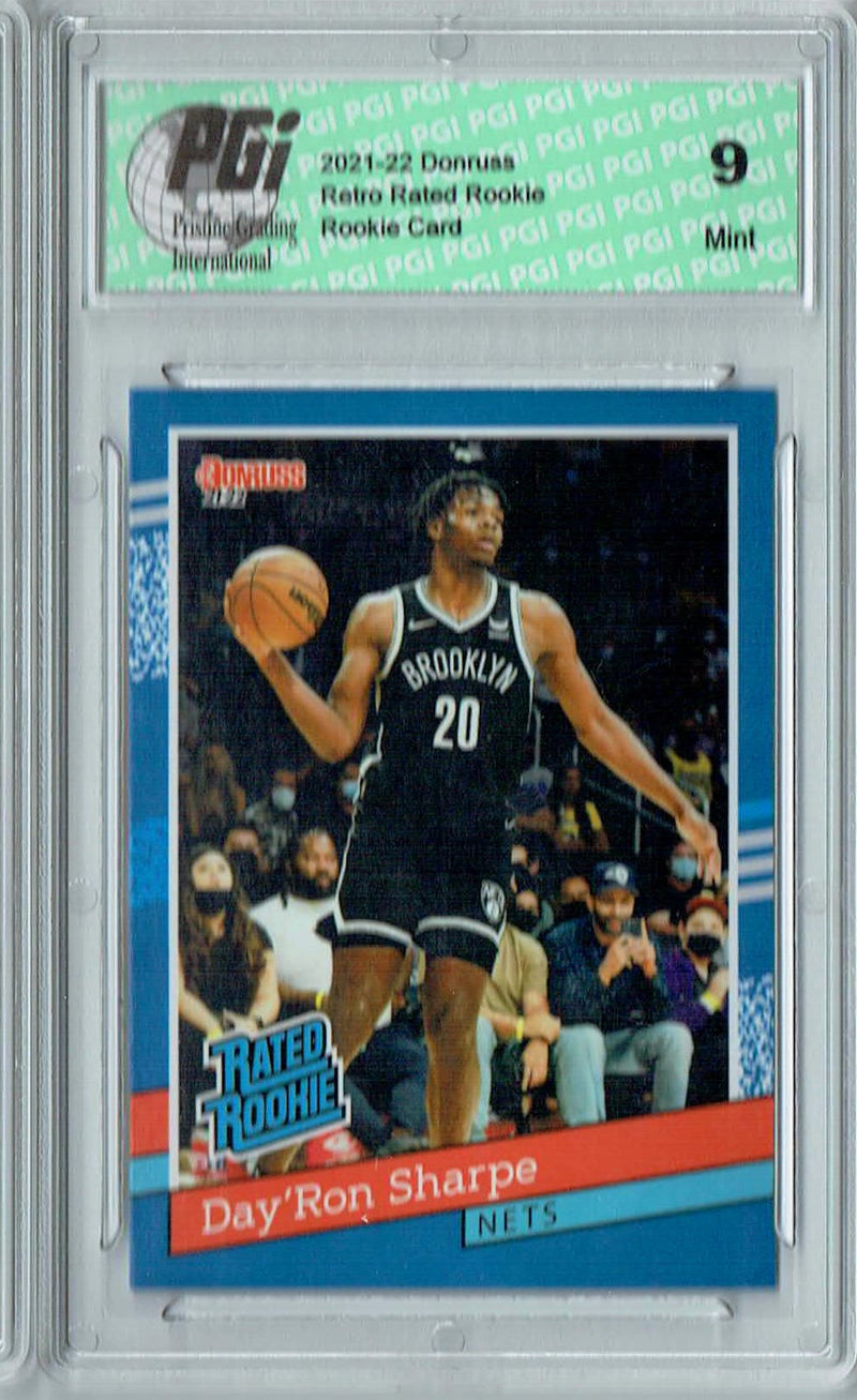 PGI 9 Day'ron Sharpe 2021 Donruss #RR-28 1/2502 Retro Rated Rookie Card