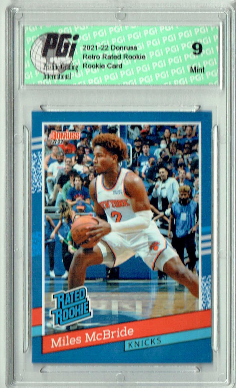 PGI 9 Miles McBride 2021 Donruss #RR-30 1/2502 Retro Rated Rookie Card