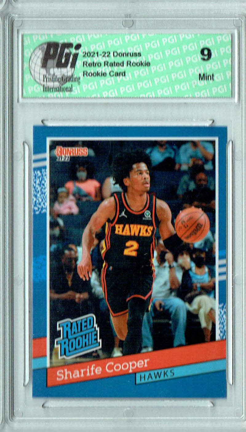 PGI 9 Sharife Cooper 2021 Donruss #RR-36 1/2502 Retro Rated Rookie Card